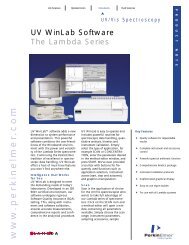 UV WinLab Software - The LAMBDA Series - PerkinElmer