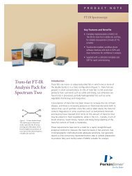 Trans-fat FT-IR Analysis Pack for Spectrum Two - PerkinElmer