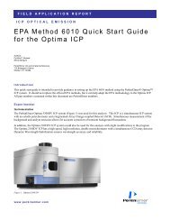 EPA Method 6010 Quick Start Guide for the Optima ICP