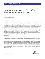 On-Line Chromium (Cr / Cr ) Speciation by FI-ICP-OES