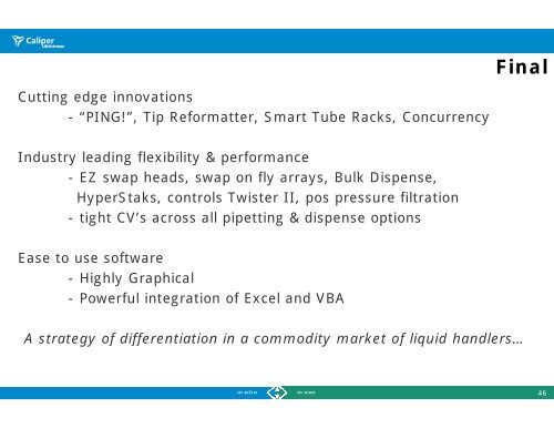 Applications in Genomics - PerkinElmer