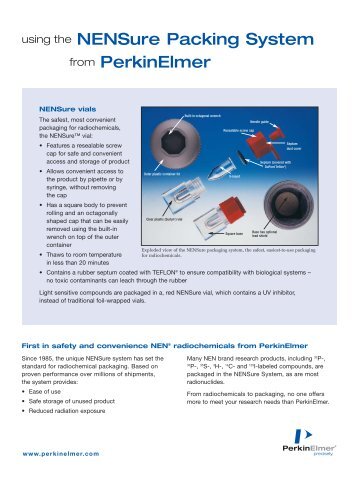 Using the NENSure Packing System from PerkinElmer