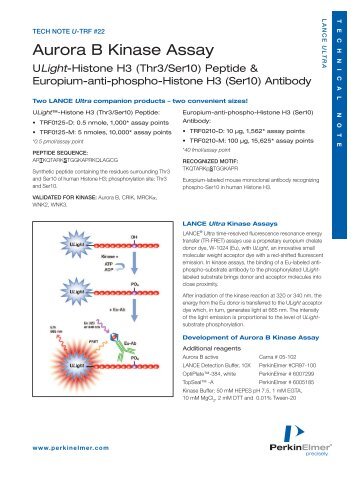 LANCE Ultra Aurora B Kinase assay - PerkinElmer