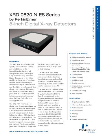 8-inch Digital X-Ray Detectors - XRD 0820 N ES Series - PerkinElmer
