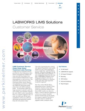 LABWORKS LIMS and Water Treatment Labs ... - PerkinElmer
