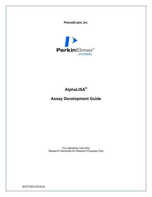 AlphaLISA Assay Development Guide - PerkinElmer