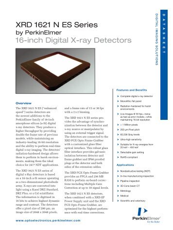 16-inch Digital X-ray Detectors - XRD 1621 N ES Series - PerkinElmer