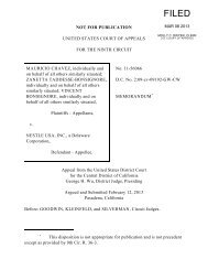 Chavez v. Nestle USA, Inc. - Perkins Coie