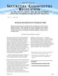 Revenue Recognition in Troubled Times - Perkins Coie