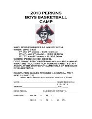 Boys Basketball Camp - Perkins Local Schools