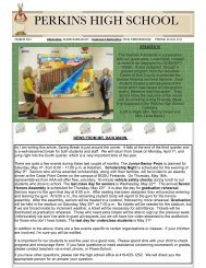 Newsletter- March 2013 - Perkins Local Schools