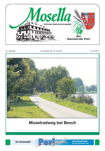 Moselradweg bei Besch - Perl