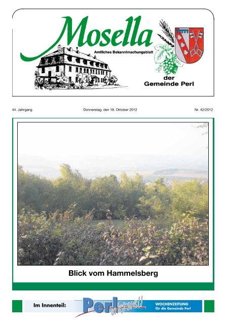 Blick vom Hammelsberg - Perl