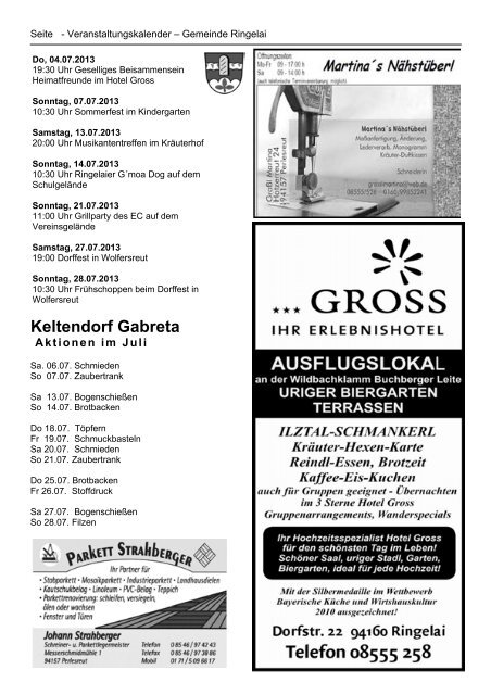 am 02.Juli 2013, 19.00 Uhr - Perlesreut