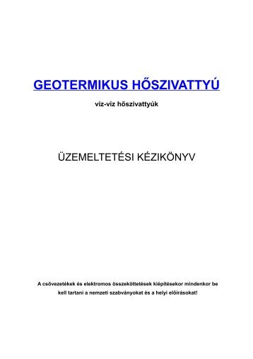 GEOTERMIKUS HÅSZIVATTYÃ - Permanent Kft.