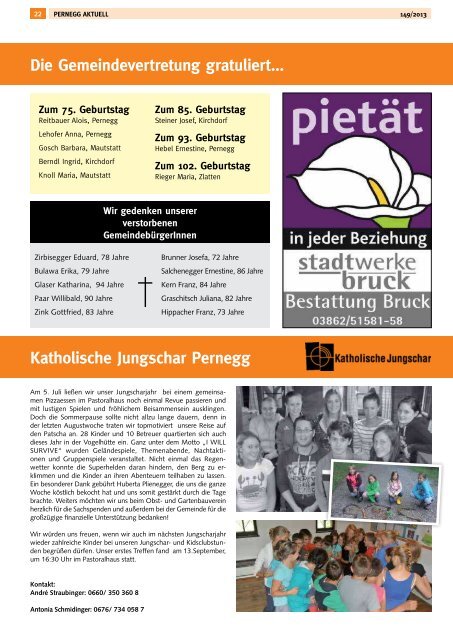 September 2013 - Gemeinde Pernegg