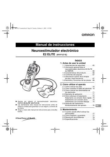 Manual de instrucciones - Perox Sport