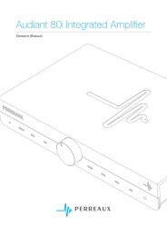 Audiant 80i Integrated Amplifier - Perreaux Industries