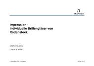 Impression - Individuelle Brillengläser von Rodenstock.