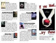 Brochure-Twilight Read-Alikes - Perrot Library