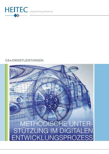 HEITEC CAx-Dienstleistungen - Methodische Unterstützung im digitalen Entwicklungsprozess