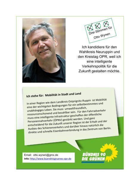 Wahlflyer Mobilität