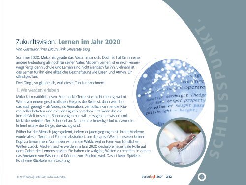 Ausgabe 2/2012 - Persolog GmbH