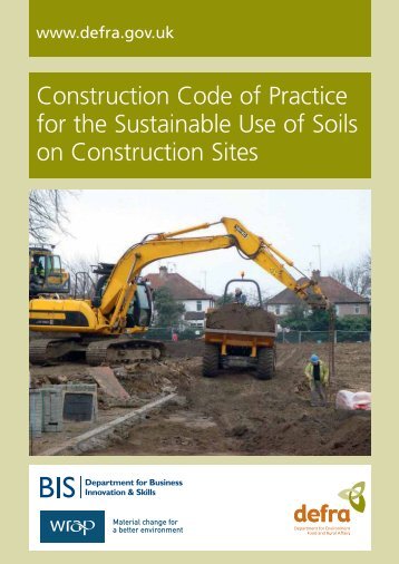 Sustainable Use of Soils on Construction Sites