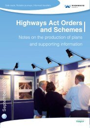 Highways Act Orders and Schemes