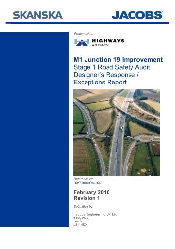 Supplementary Stage 1 Road Safety Audit Designer's Response