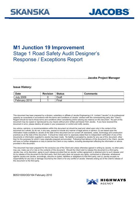 Supplementary Stage 1 Road Safety Audit Designer's Response