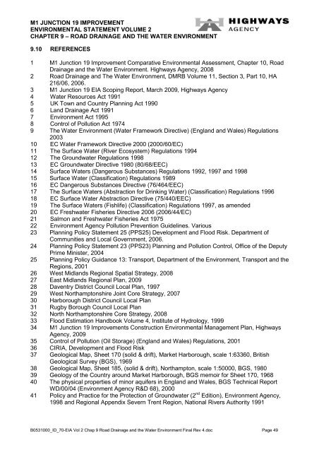 Chapter 9: Road drainage and the water environment