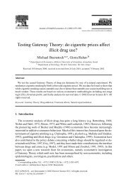 Testing Gateway Theory: do cigarette prices affect illicit drug use?