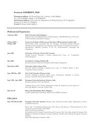 Citation List Based on Google Scholar - Personal pages of the CEU ...