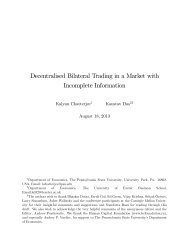 Decentralised Bilateral Trading in a Market with Incomplete ...