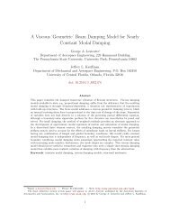 Beam Damping Model for Nearly Constant Modal ... - Personal Psu