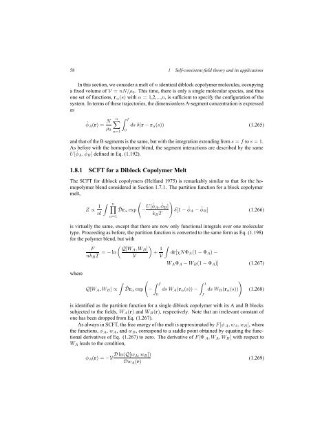 Self-Consistent Field Theory and Its Applications by M. W. Matsen