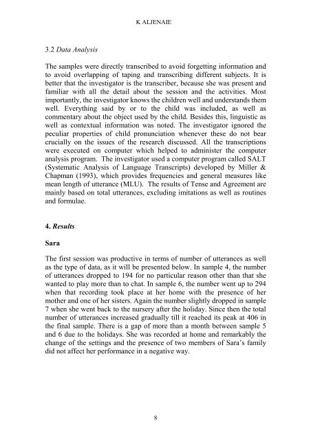 Reading Working Papers in Linguistics 4 (2000) - The University of ...