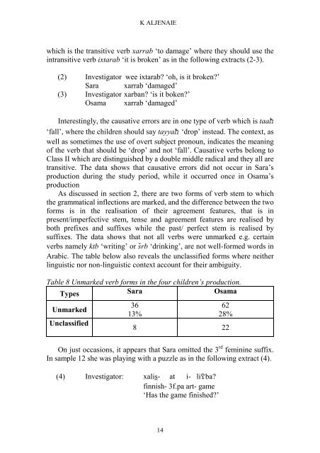 Reading Working Papers in Linguistics 4 (2000) - The University of ...