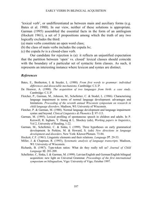 Reading Working Papers in Linguistics 4 (2000) - The University of ...