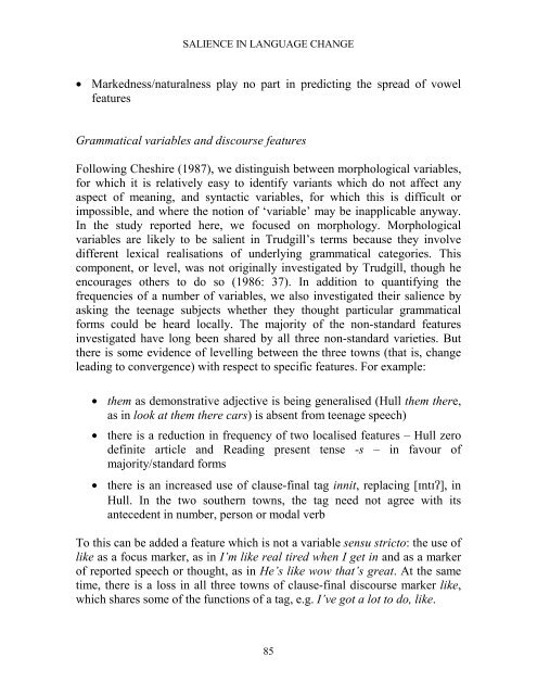 Reading Working Papers in Linguistics 4 (2000) - The University of ...