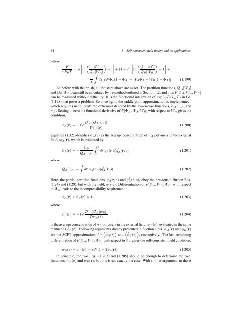 Self-Consistent Field Theory and Its Applications by M. W. Matsen