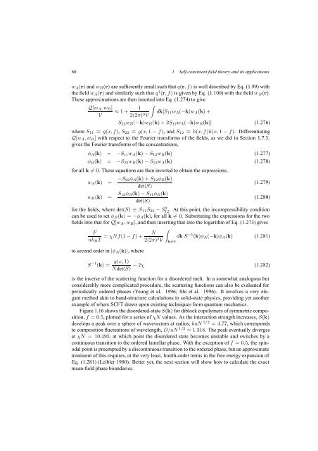 Self-Consistent Field Theory and Its Applications by M. W. Matsen