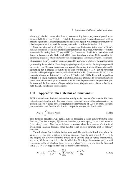 Self-Consistent Field Theory and Its Applications by M. W. Matsen