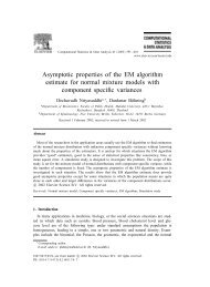 Asymptotic properties of the EM algorithm estimate for normal ...