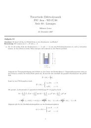 Theoretische Elektrodynamik FSU Jena - WS 07/08 Serie 09 ...
