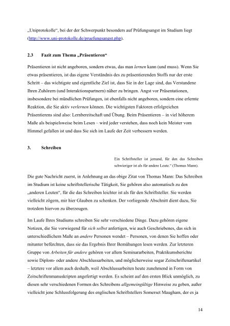 Udo Rudolph Wissenschaftliches Lesen, PrÃ¤sentieren, Schreiben