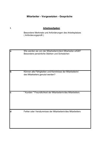 MVG-Orientierungsbogen - der Personalabteilung