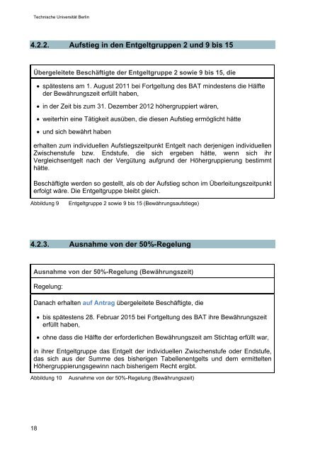 Das neue Tarifrecht Information - der Personalabteilung - TU Berlin