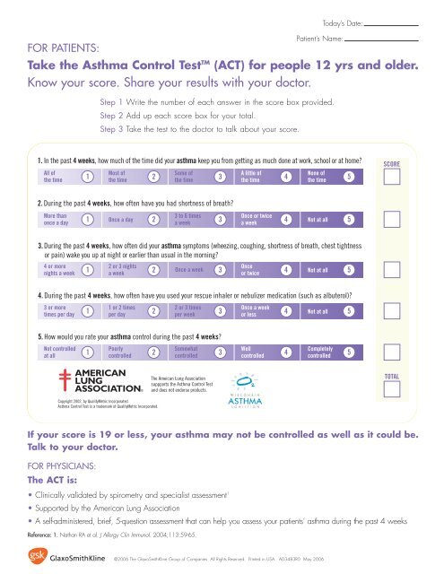 Asthma Control Test